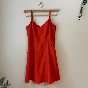 Market & Spruce Pixley Stitchfix Crissie Scallop Detail Dress